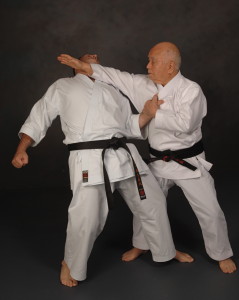 Soke Kenei Mabuni performing Sashite with Sensei Con Kassis